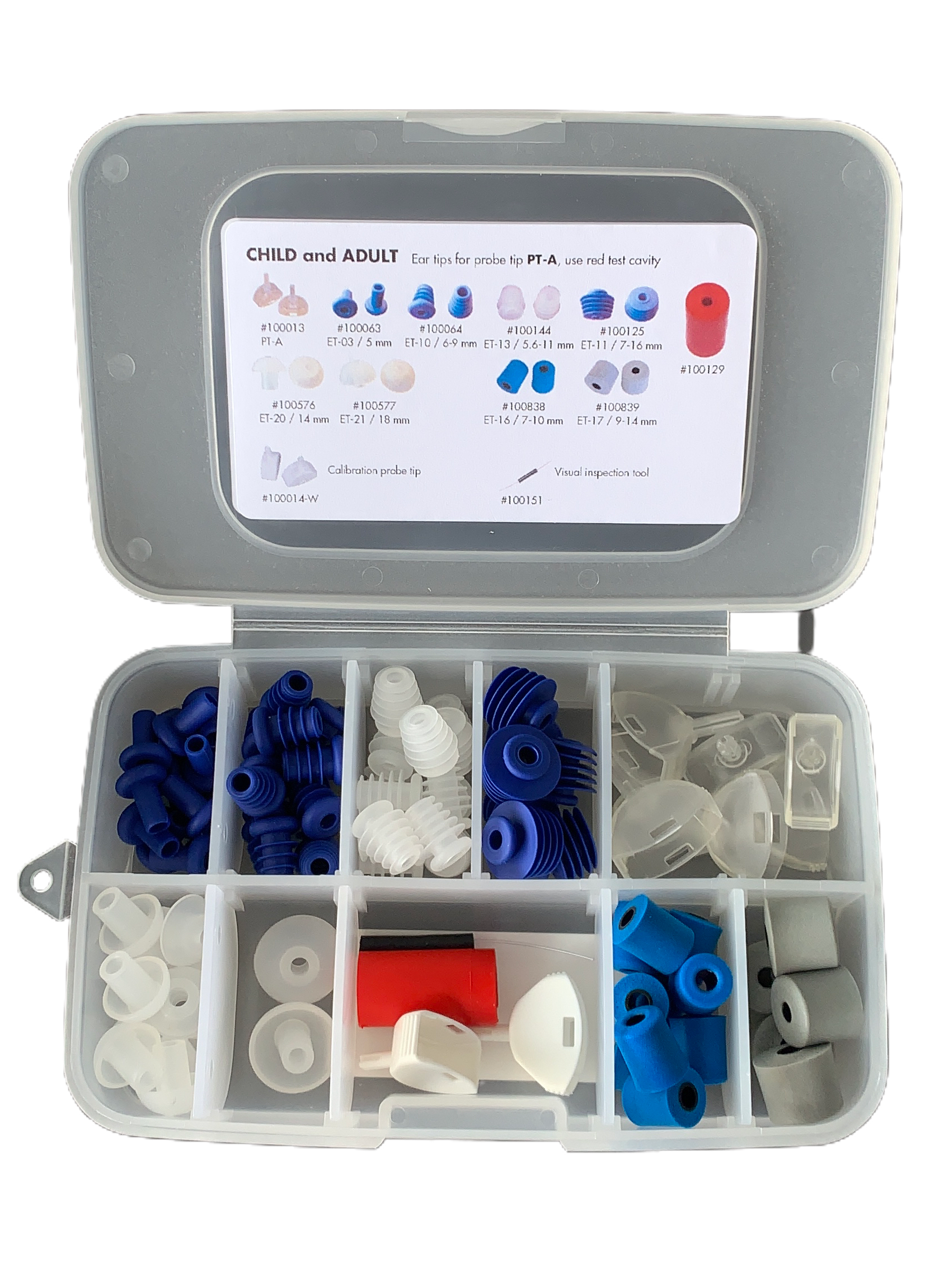 Path Medical Eartip Accessory Box for Adults / Children - Tymp, OAE & ABR Eartips